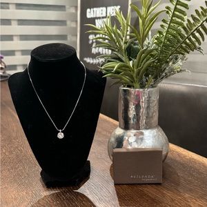 Silpada round CZ necklace